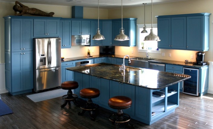 Blue Kitchen – Aphrodite Granite 1