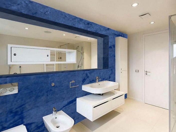 Marble – Translucent Sky – Bath Vanity Wall